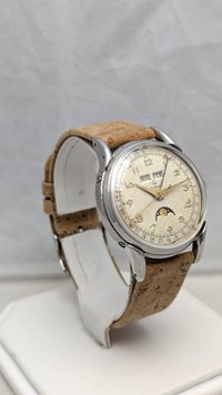 1950's Helbros Triple Calendar Watch with Moon Phase