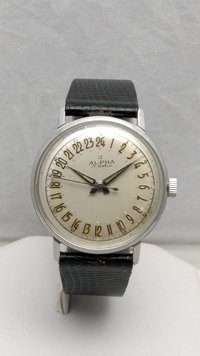 1960s Alpha Twenty-Four Hour Watch