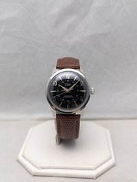 1960s Clebar 24 Hour Black Dial Watch