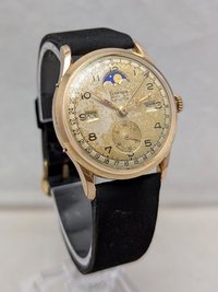 1948 Banner Datofix Triple Calendar Watch with Moon Phase