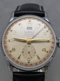 1952 Roamer Pointer Calendar Watch