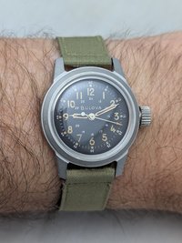 1958 Bulova Type A17A Military Issue Hacking Watch