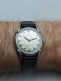 1950s Benrus 24 Hour Steel Watch