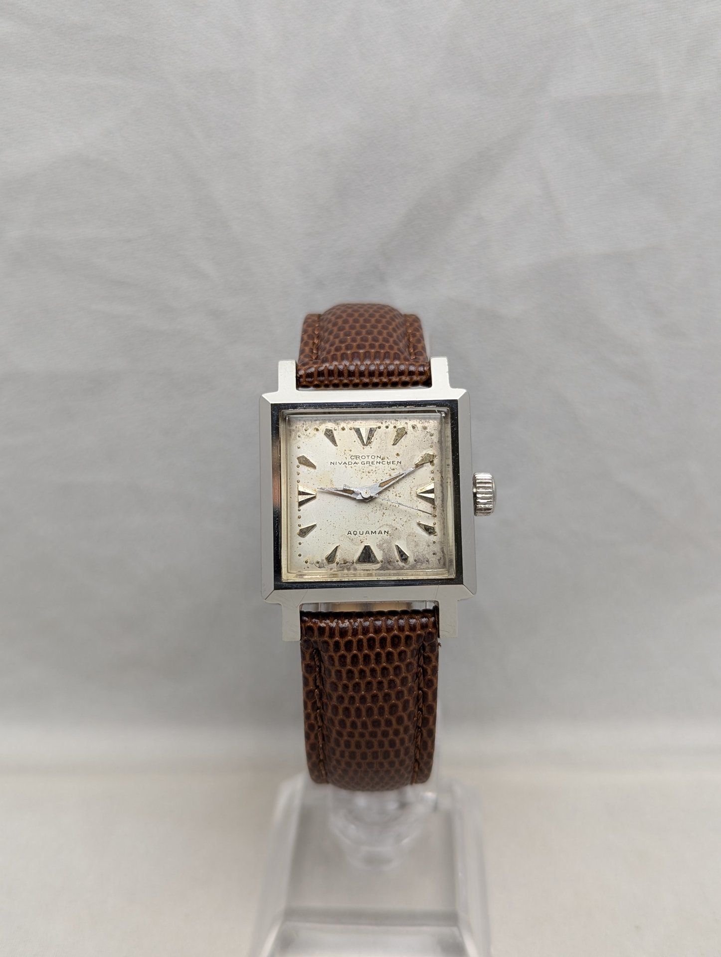 1960's Croton Nivada Grenchen Aquaman Watch 