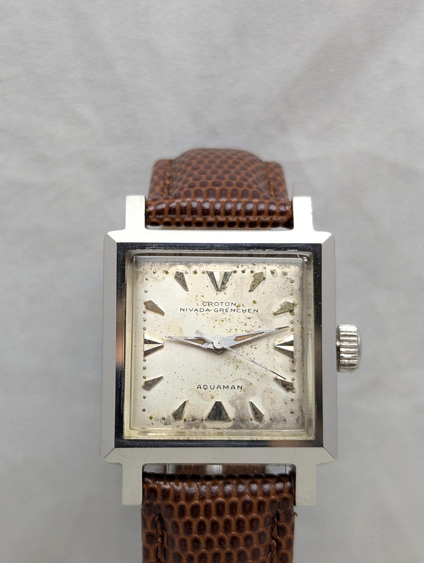 1960's Croton Nivada Grenchen Aquaman Watch 