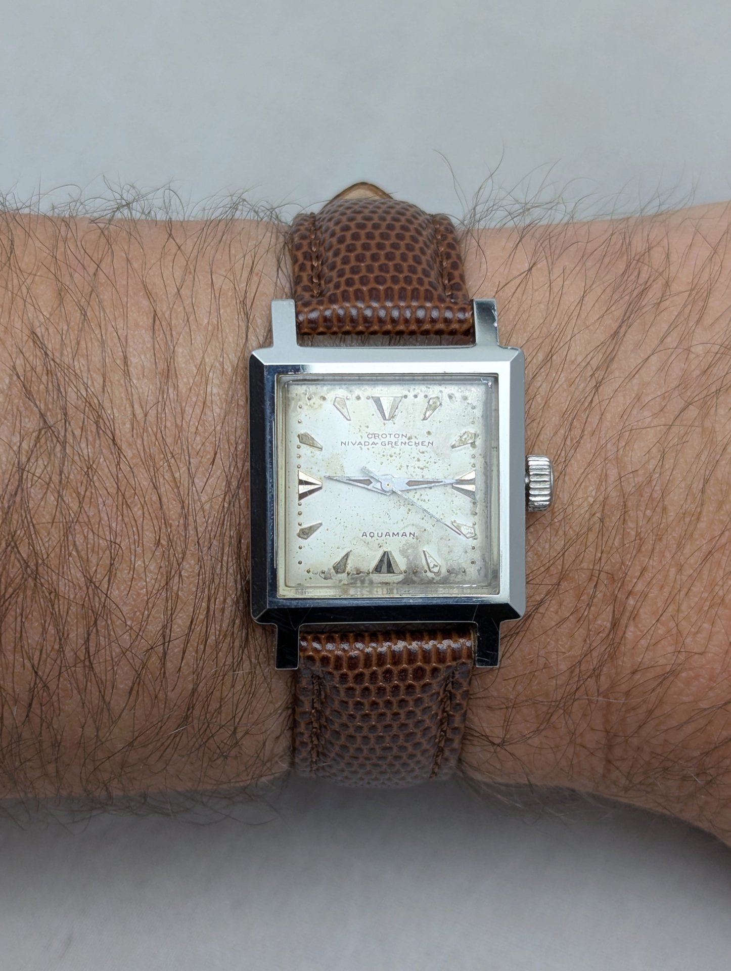 1960's Croton Nivada Grenchen Aquaman Watch 