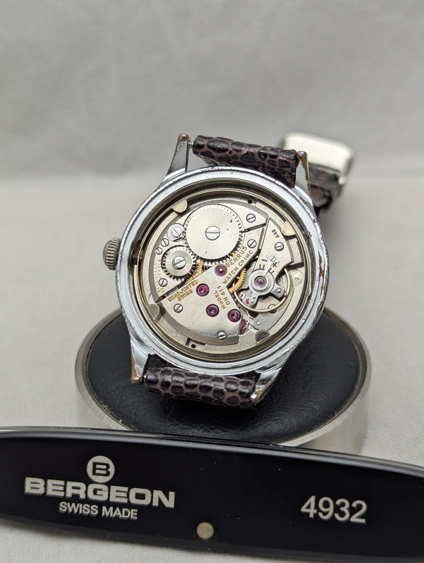 1960s Benrus Steel Watch