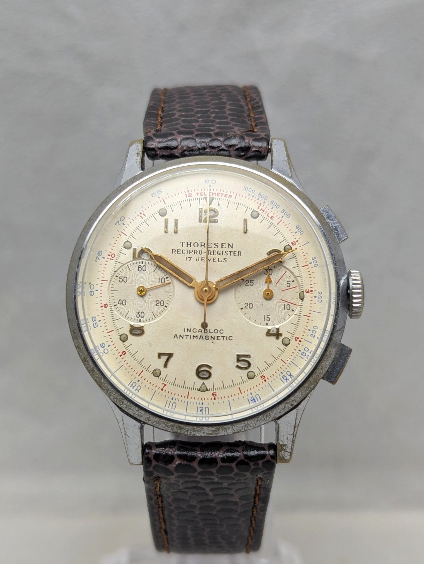 1940's Thoresen Recipro-Register Chronograph