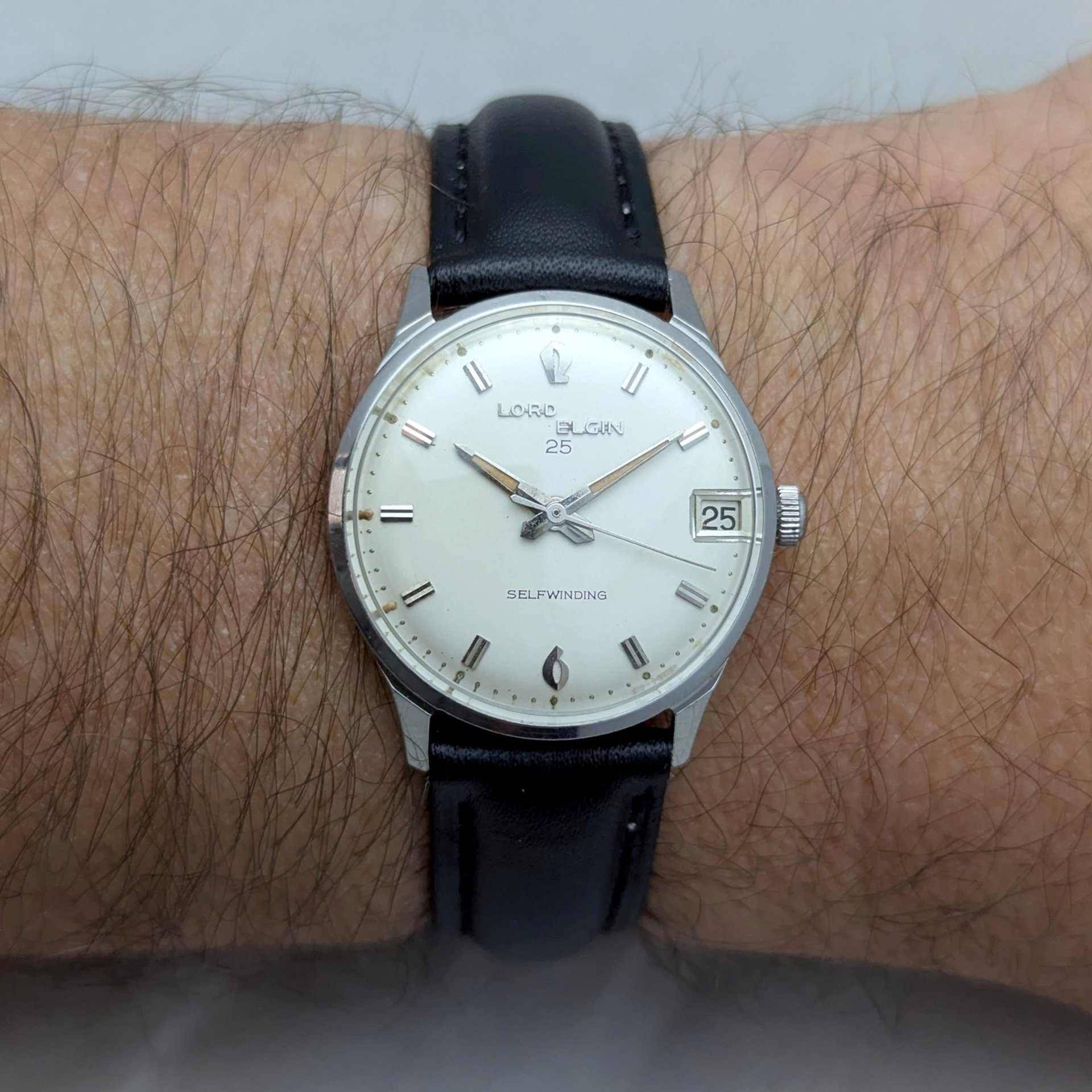 1960 Lord Elgin 25 Jewel Automatic Watch