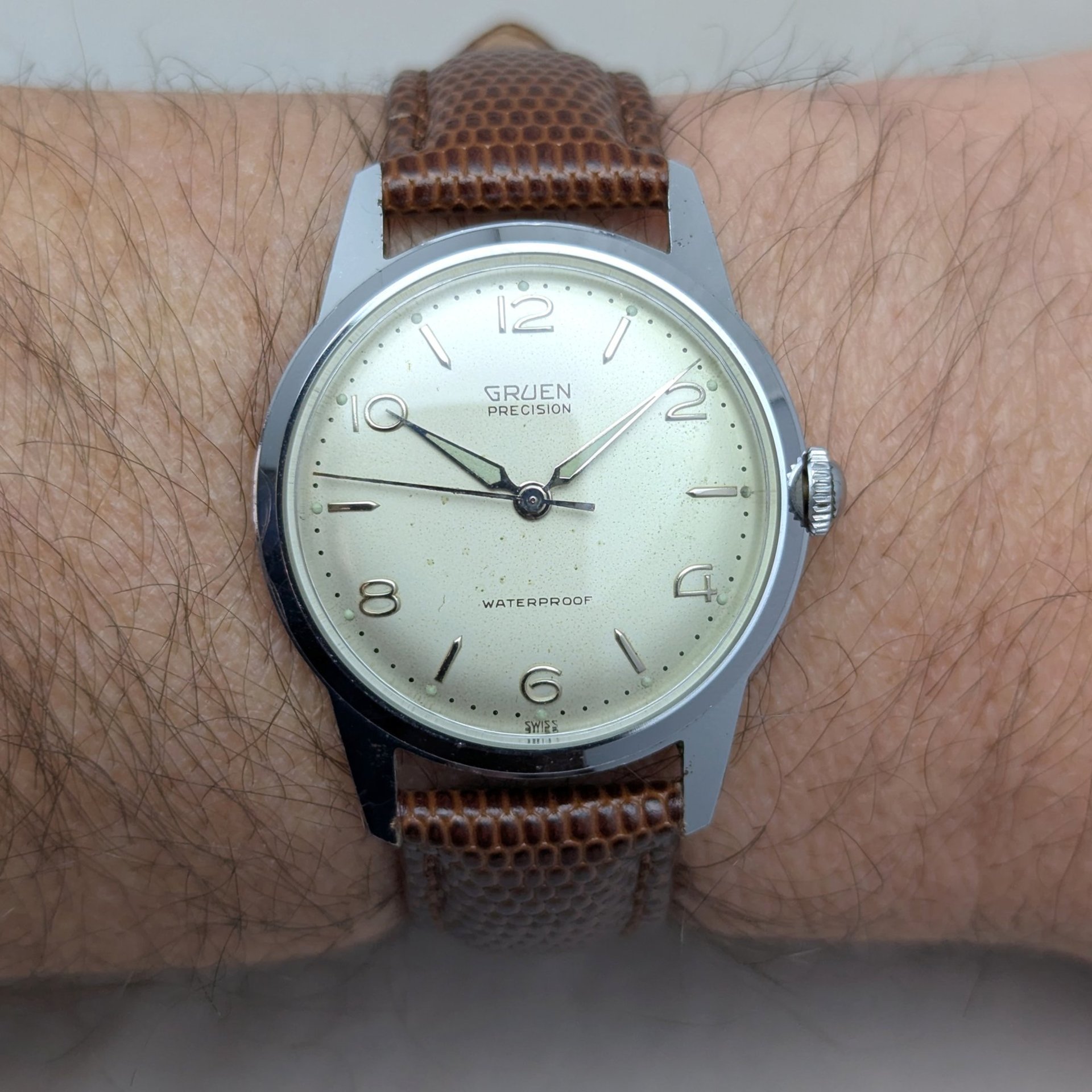 1960's Gruen Stainless Steel Watch
