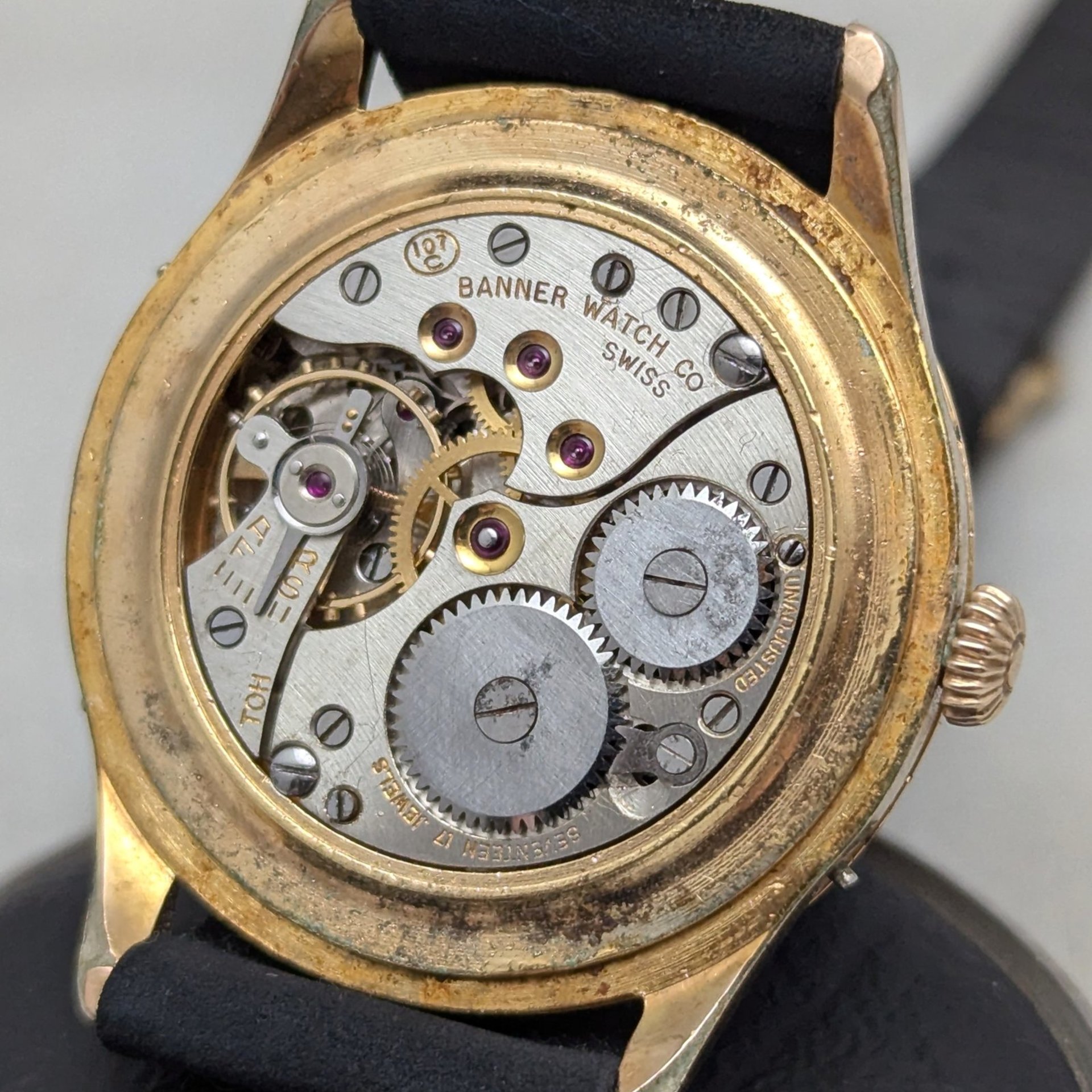 1948 Banner Datofix Triple Calendar Watch with Moon Phase