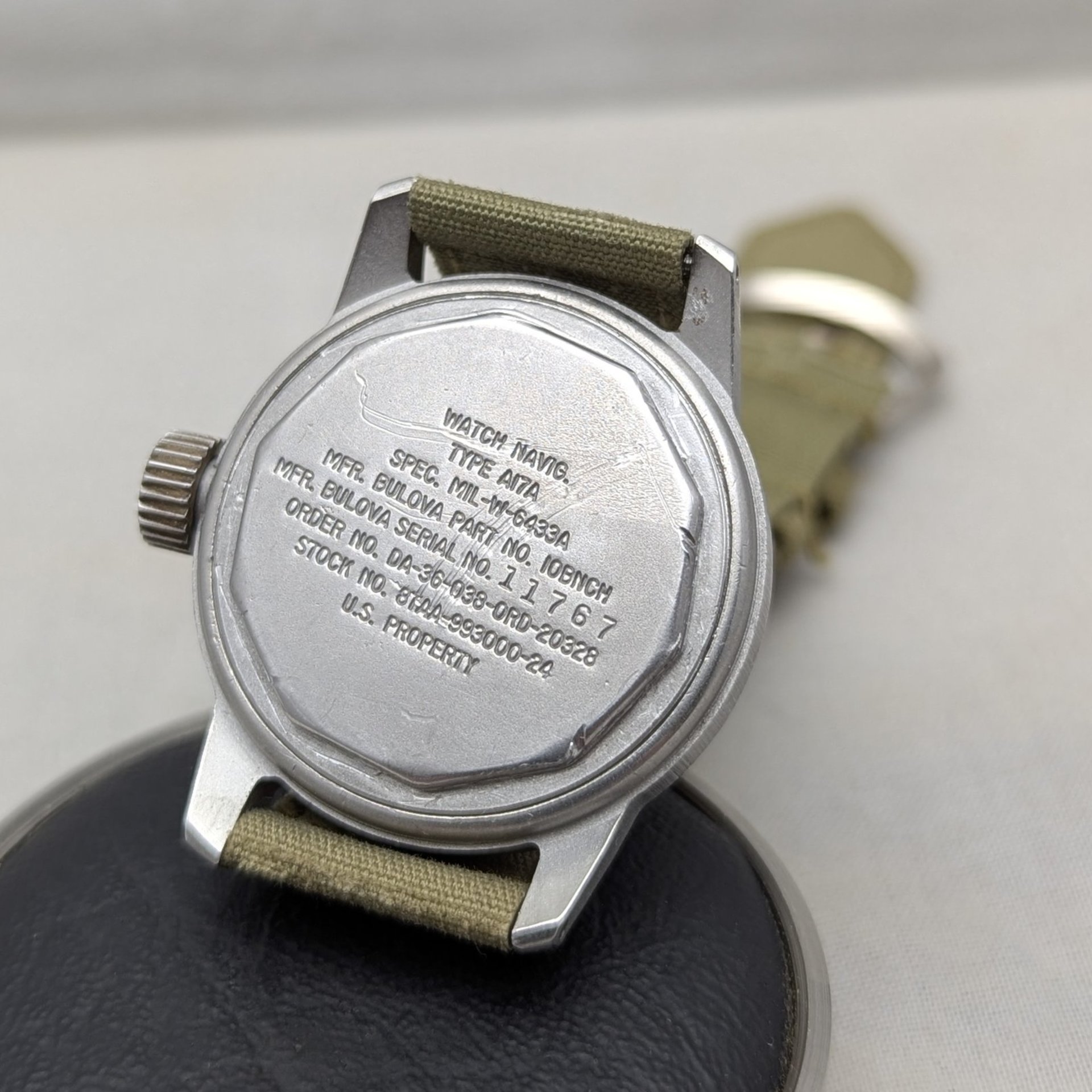 1958 Bulova Type A17A Military Issue Hacking Watch