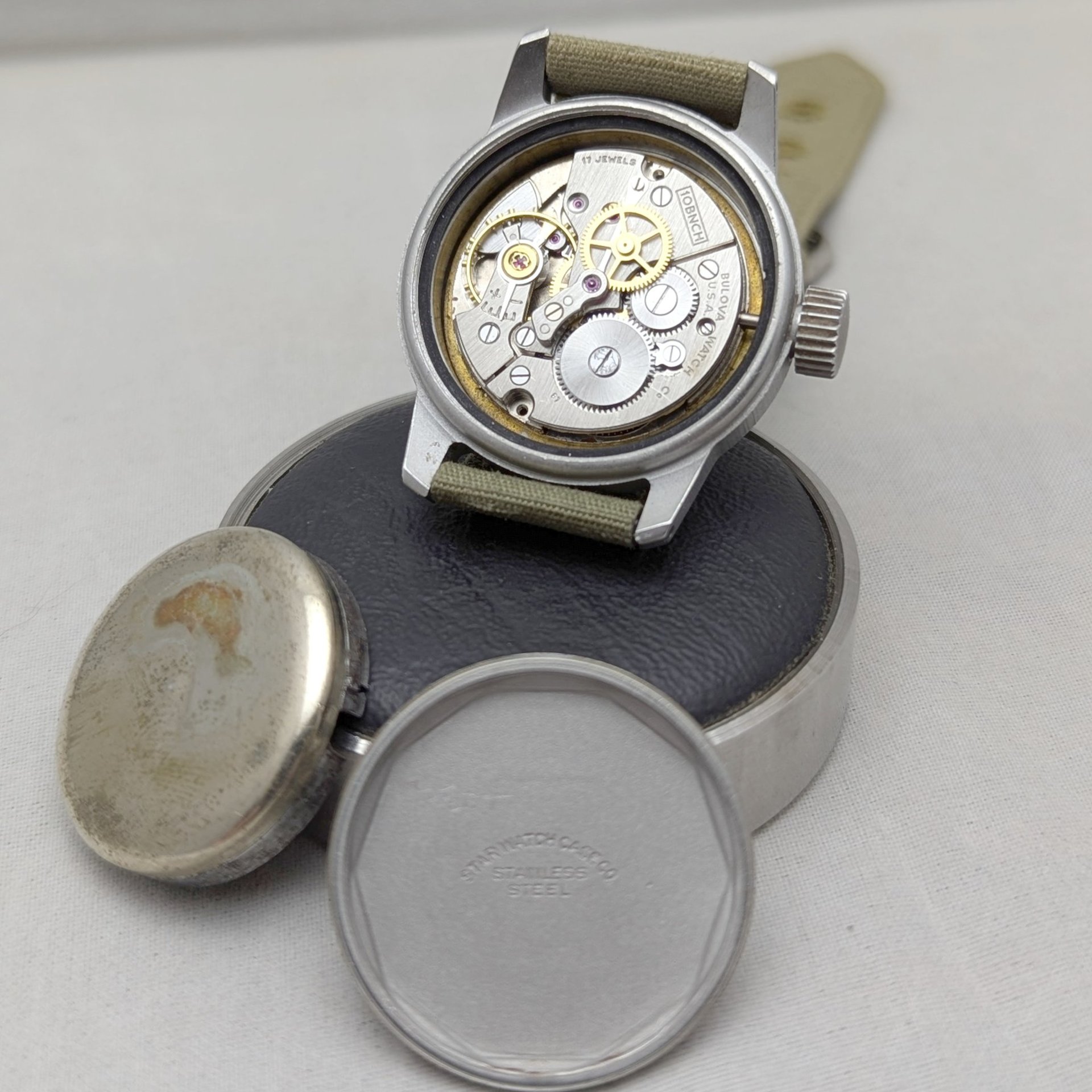 1958 Bulova Type A17A Military Issue Hacking Watch