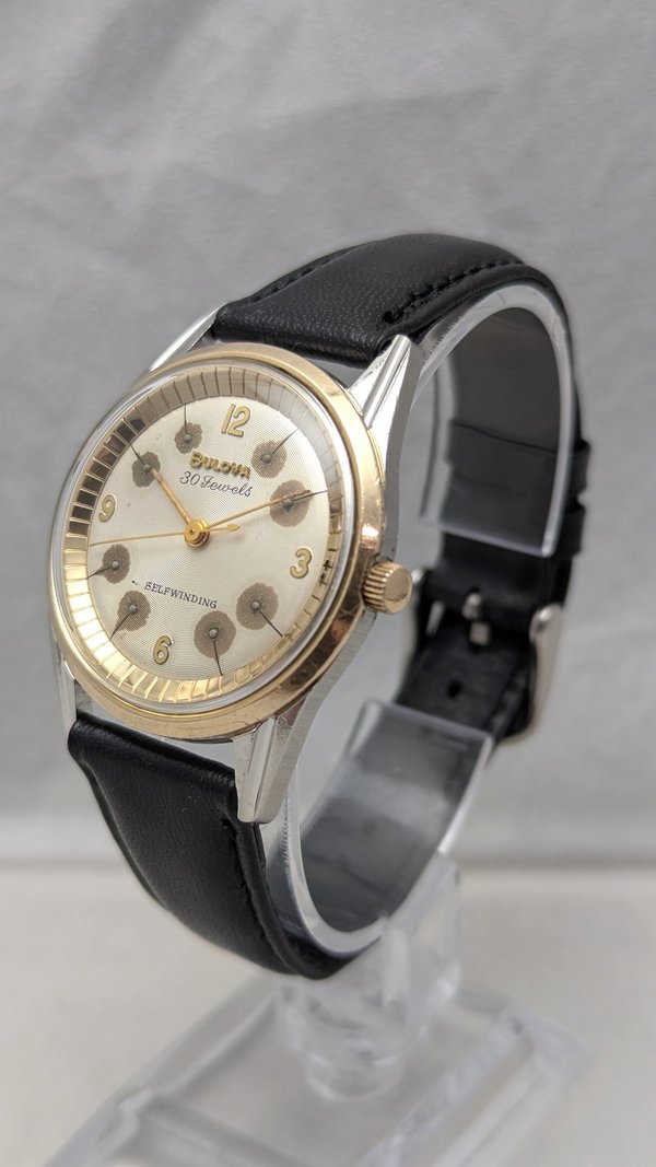 1960 Bulova 30 Jewel Poppy Automatic Watch