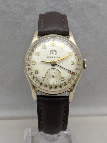 1950s Benrus Pointer Calendar Watch